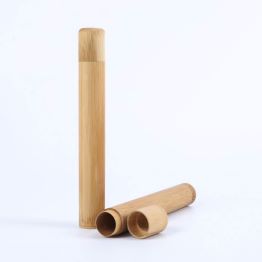 Toothbrush Case Eco-Friendly Bamboo Travel Toothbrush Holder Portable Toothbrush Box  