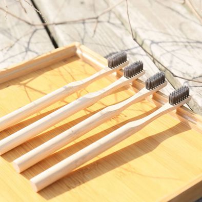 Bamboo toothbrush Best Eco-Friendly biodegradable Bamboo Handles and BPA-Free 