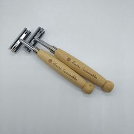 100% Bamboo Wooden Disposable Razors