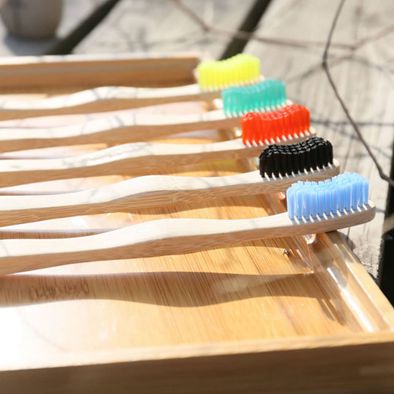 OEM & ODM Bamboo toothbrush Best Eco-Friendly biodegradable Bamboo Handles and BPA-Free 