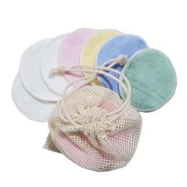 100% Bamboo Cotton Organic Washable Makeup Remover Cotton Pads 