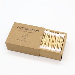 High Quality Bamboo Cotton Buds 100% Biodegradable Plastic Free Product and Packaging Vegan