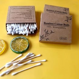    100% Organic Bamboo Cotton Buds Eco-Friendly & Biodegradable Zero Waste 