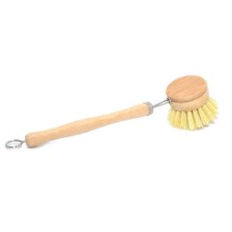 JMBamboo Wooden Cleaning Brush ECO- Friendly Long-Handled Kitchen Washing Cup Glass Dish