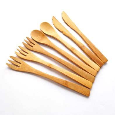 Bamboo Cutlery Set Zero Waste Reusable Cutlery 