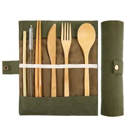  Reusable Cutlery 100% Biodegradable Bamboo Cutlery 