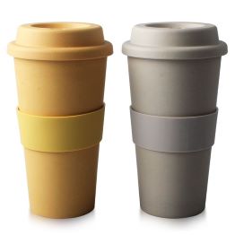  Eco-Friendly Reusable Bamboo Coffee Cup Plastic Free Product & Packaging 450ml