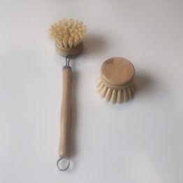 Portable replaceable long Bamboo Dish Washing Brush