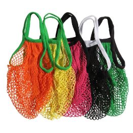  Portable Mesh Bags Reusable Washable Shopping Bags Produce Tote Bags Fruit Vegetable Storage