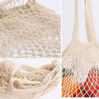 Reusable Shopping Bags Mesh Produce Bags Storage Bags Eco Friendly Washable and Lightweight