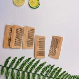 New bamboo comb with short handle eco-friendly bamboo hair brush