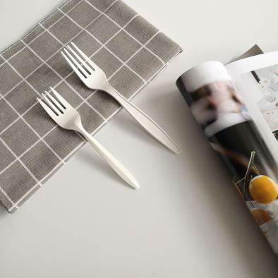 PLA Disposable Eco Friendly Cutlery Set, Forks Knives and Spoons