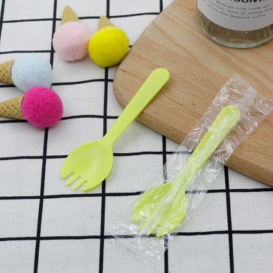 Unique Disposable Plastic Disposable Cutlery Set Different Color For Parties