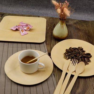 Hot Selling Eco Friendly Palm Leaf Plates - Disposable Dinnerware,100% Compostable and Biodegradable Plates  